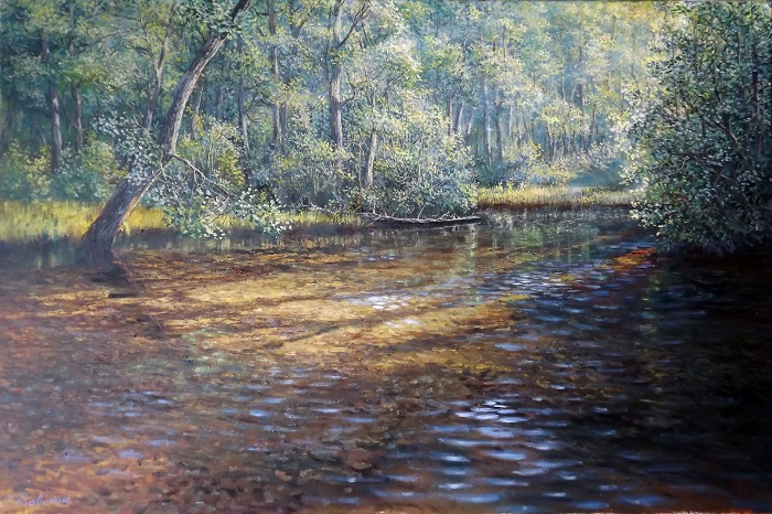 River on a sunny day **SOLD**
